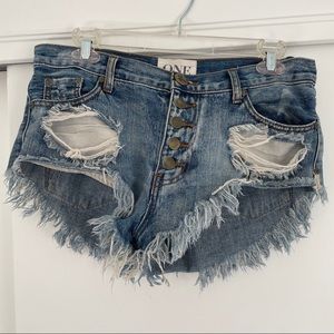 One Teaspoon denim shorts